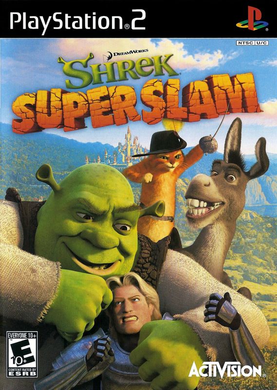Shrek Superslam box art for Playstation 2